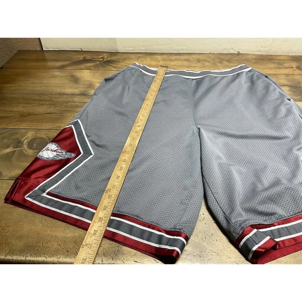 Vintage Nike Air Jordan Diamond Wings Basketball Shorts Heavy Long White Size XL